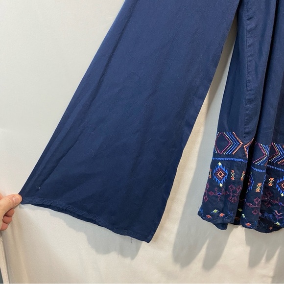 Rock & Roll Fairy Cowgirl Deep Blue Embroidered Western Top medium - Picture 5 of 14